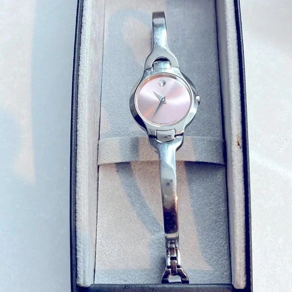 Movado | Jewelry | Movado Kara Pink Dial Bangle Style Womens  display picture 1